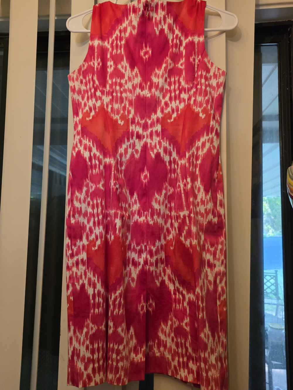 JONES NEW YORK Sleeveless Pink Patterned Business Casual Classic Dress Size 2p - Picture 6 of 9
